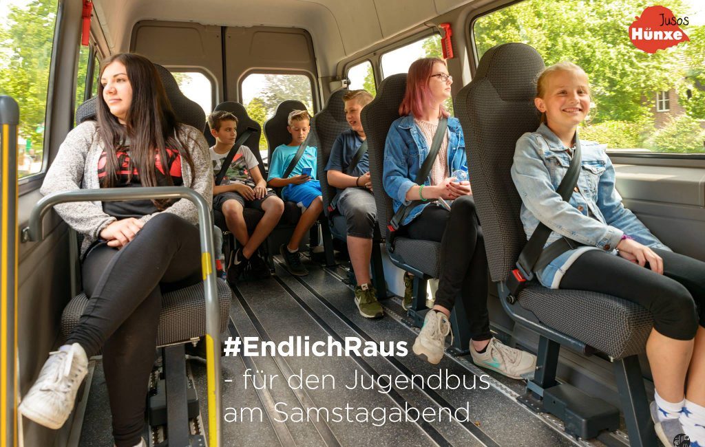 #EndlichRaus – Jusos Hünxe wollen den Jugendbus rollen lassen