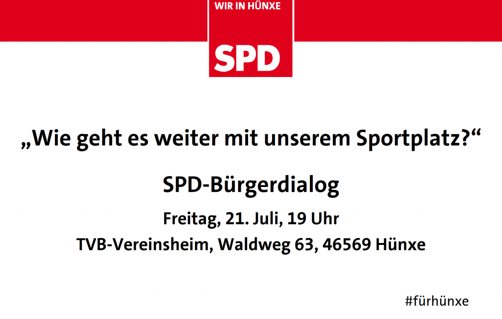 SPD-Bürgerdialog: Zukunft des Sportplatzes Bruckhausen
