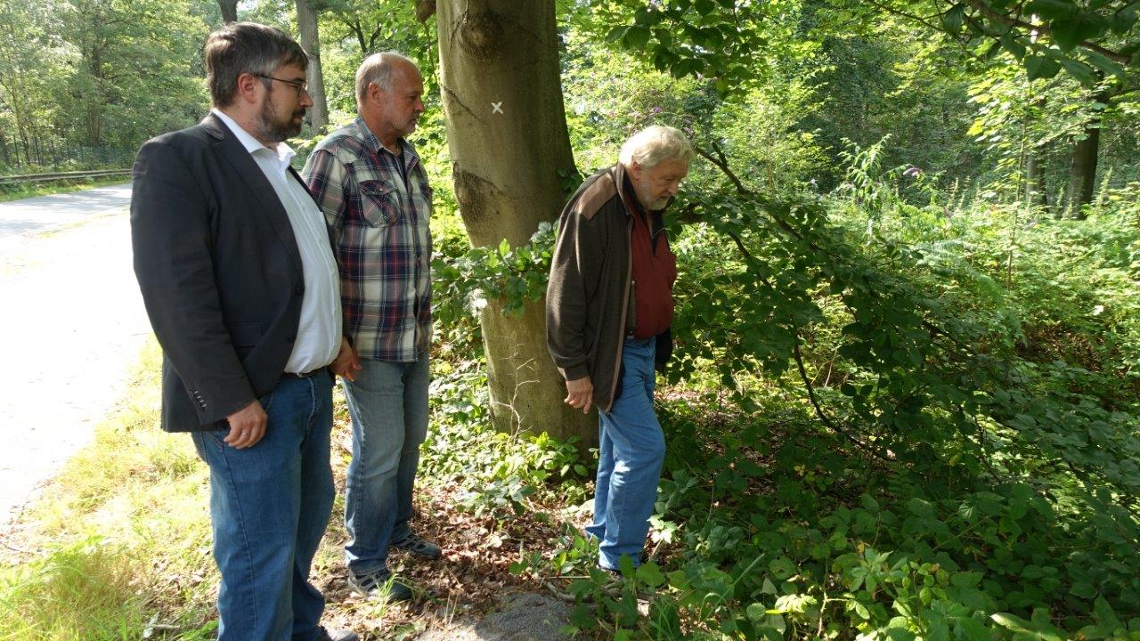 Meesenweg in Bruckhausen: Starkregen-Auswirkungen auf der Bergehalde Lohberg-Nord-Erweiterung