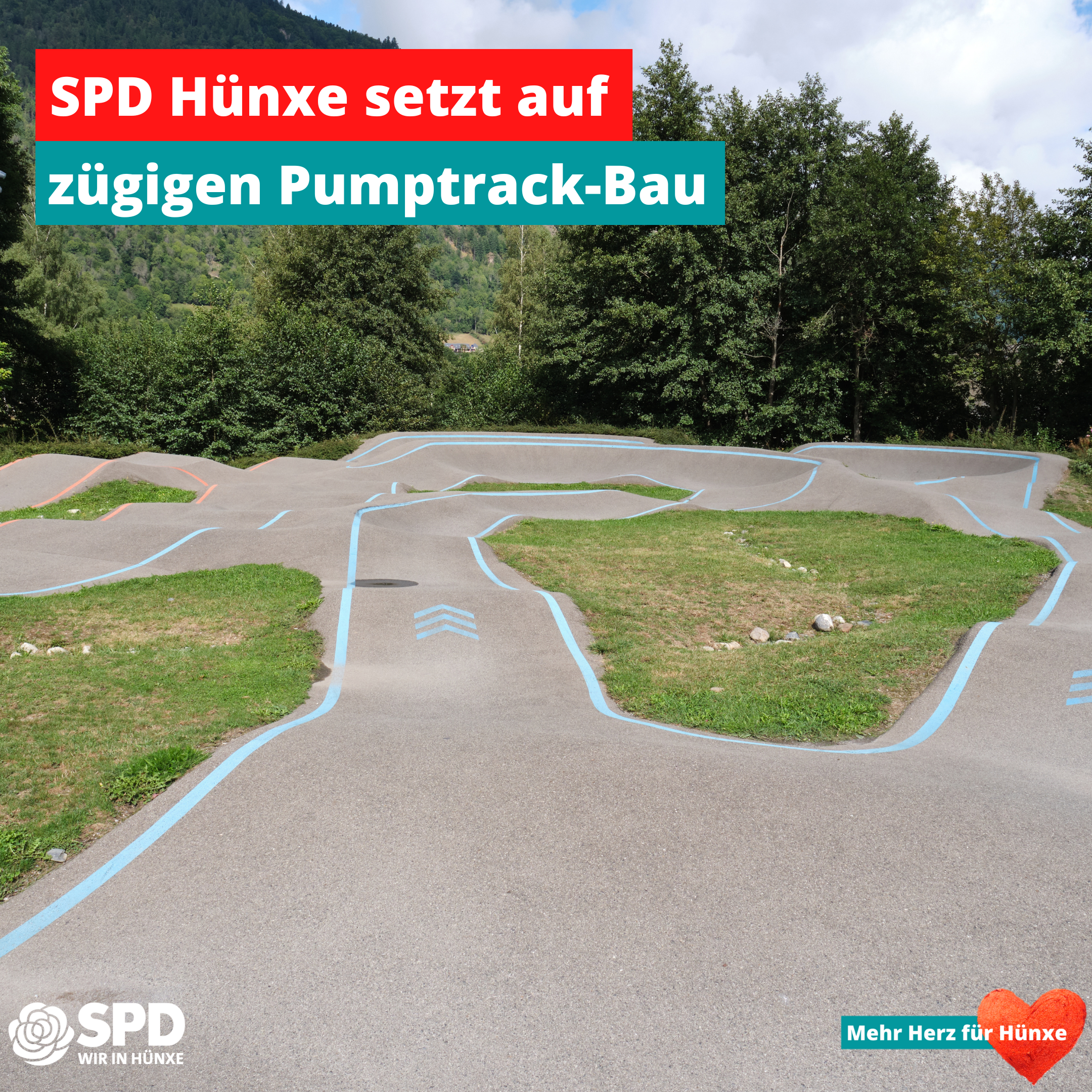 SPD Hünxe setzt auf zügigen Pumptrack-Bau