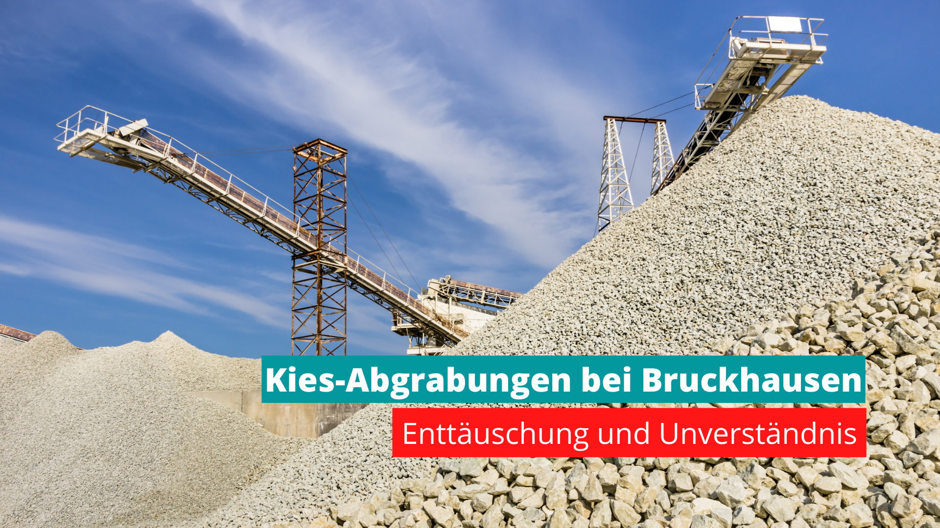 Kies-Abgrabungen bei Bruckhausen: Enttäuschung und Unverständnis