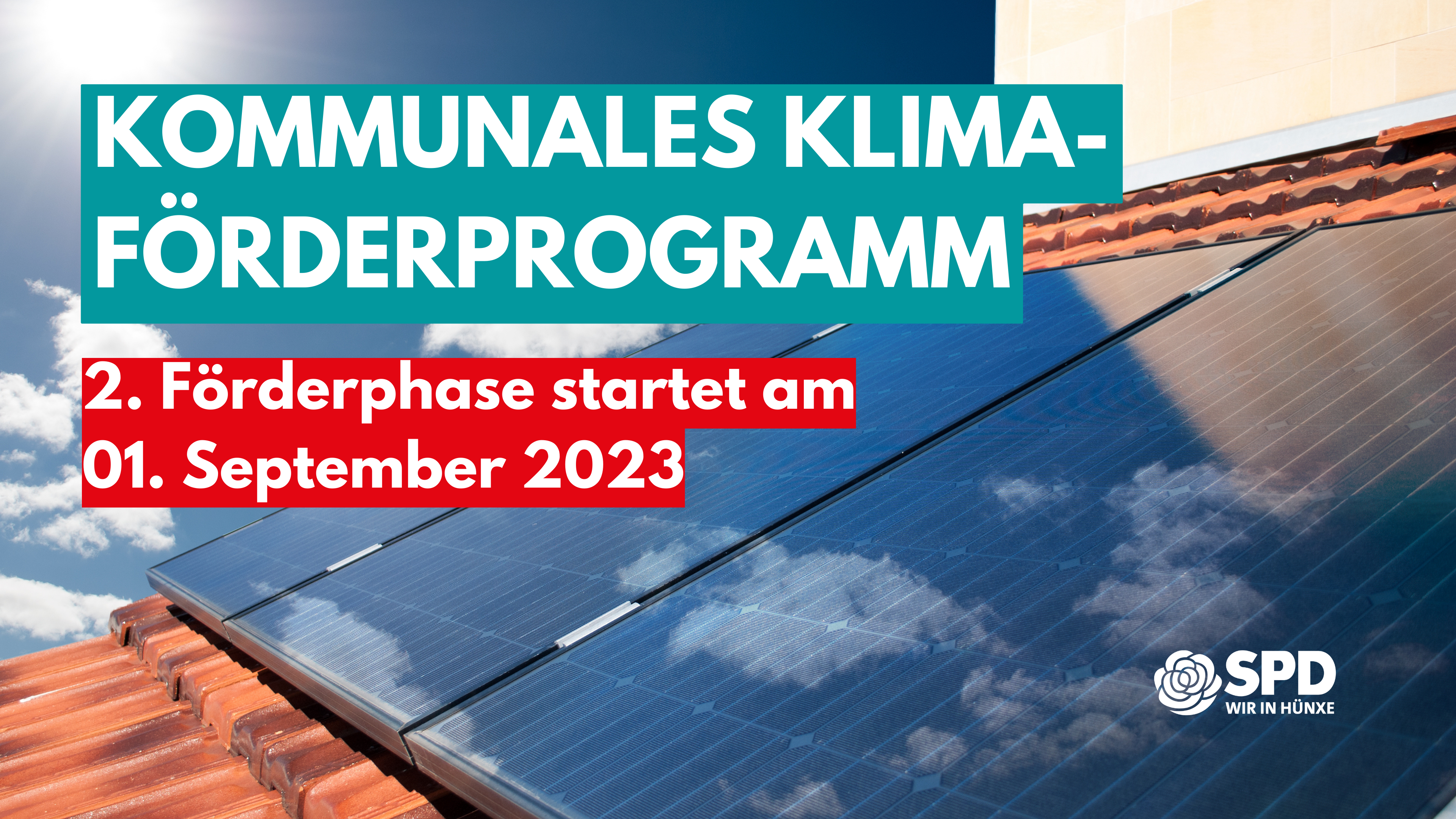 Hünxe: Neuauflage des kommunalen Klimaförderprogramms startet bereits am 01. September 2023