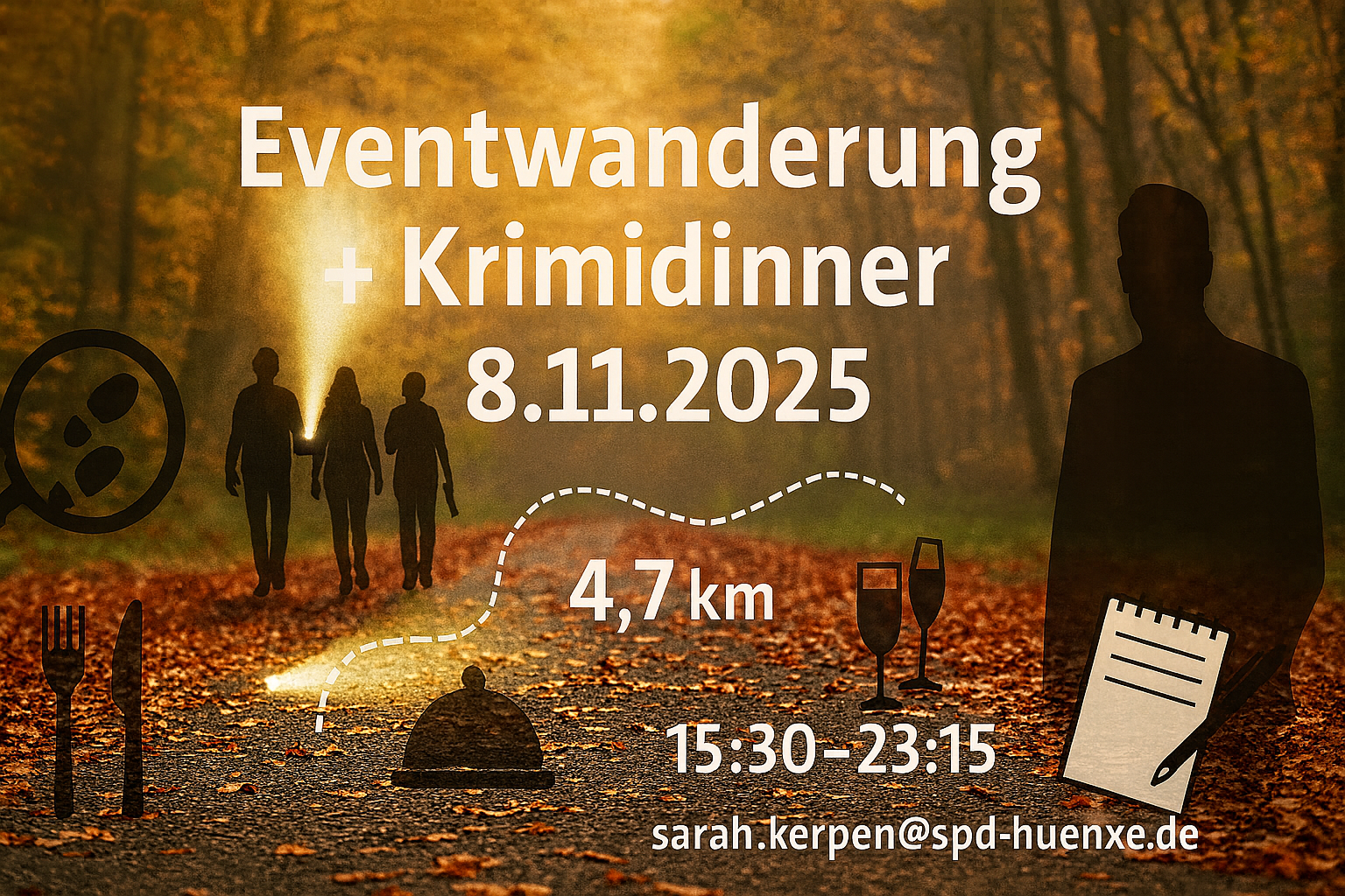 SPD setzt Eventwanderungen mit Krimidinner fort