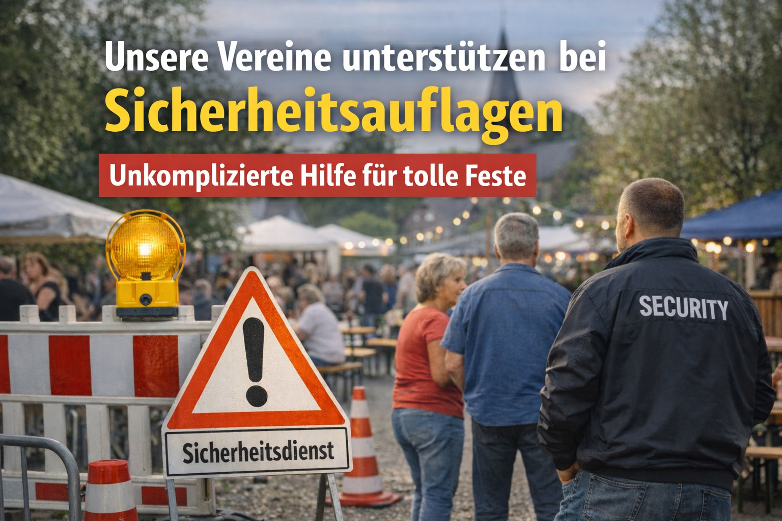 Dorffeste sollen planbar bleiben: Wie wir Vereine bei Sicherheitsauflagen unterstützen wollen