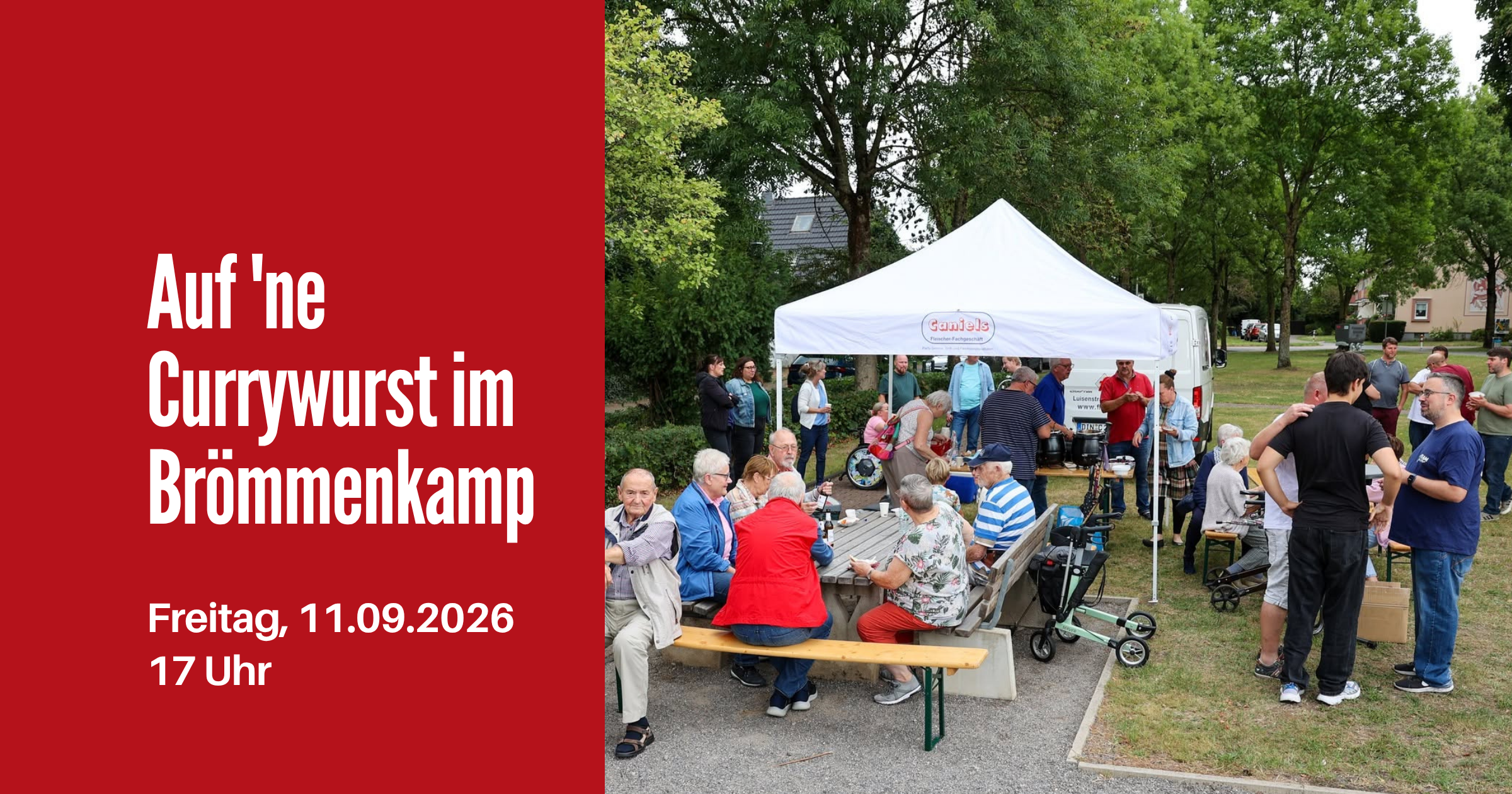 Auf ’ne Currywurst in der Brömmenkamp-Siedlung